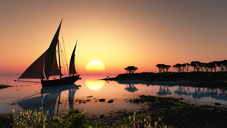 Aboard the dinghy